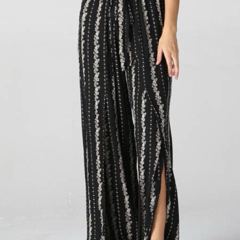 Earthbound - Slit front wide leg yogi pants